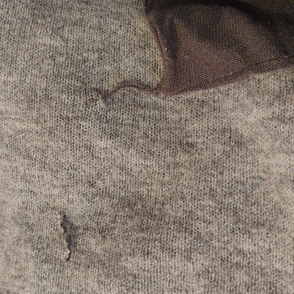 Nanette Lepore Gray Waterfall Open Front Cardigan Sweater Two Tone Size Large - Picture 9 of 10